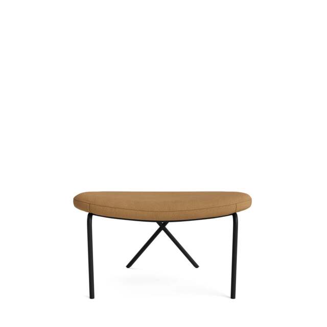 Cross Leg Ottoman - Kairos Leather: Toffee