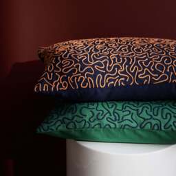Ripple Cushion Cover Blue 30 x 50cm - thumbnail 3