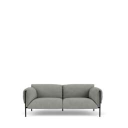 Fold Indoor 2-Seater Sofa With Arms - Giada Textured Chenille: Jade
