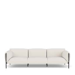 Fold Outdoor 3-Seater Sofa With Arms - Bora Bora: Stone