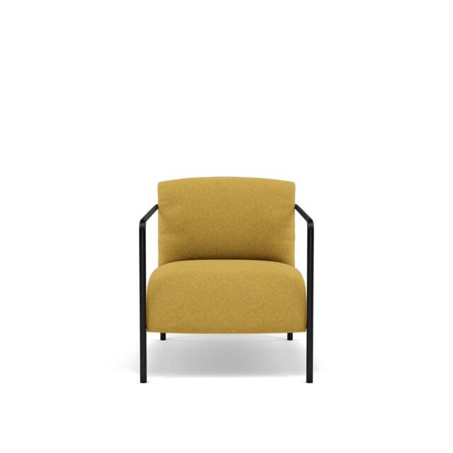 Fold Compact Armchair - Wool: Mustard