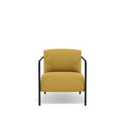 Fold Compact Armchair - Wool: Mustard