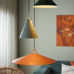 Nola Pendant Brick Red 56cm - thumbnail 2