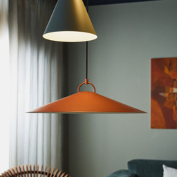Nola Pendant Brick Red 56cm - thumbnail 3