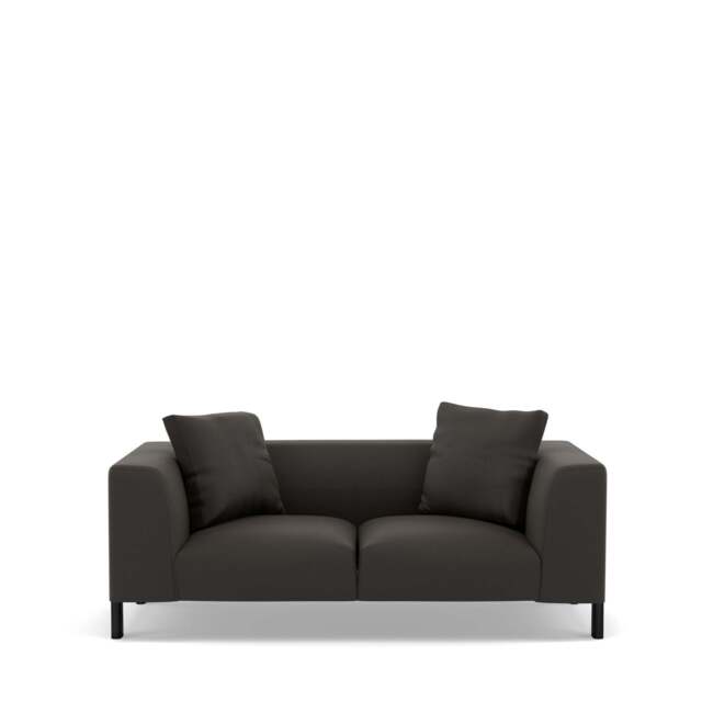 Sloan 2-Seater Sofa - Prescott Leather: Grey Shadow