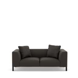Sloan 2-Seater Sofa - Prescott Leather: Grey Shadow