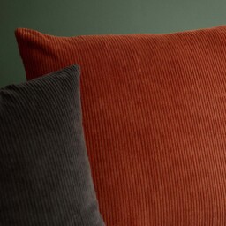 Miller Corduroy Velvet Cushion Cover Tobacco 59 x 59cm - thumbnail 3