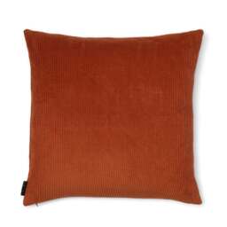 Miller Corduroy Velvet Cushion Cover Tobacco 59 x 59cm - thumbnail 1
