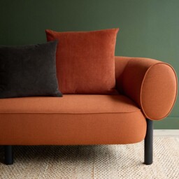 Miller Corduroy Velvet Cushion Cover Tobacco 59 x 59cm - thumbnail 2