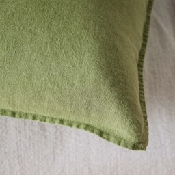 Wallis Linen Cushion Cover Olive 60 x 40cm - thumbnail 3