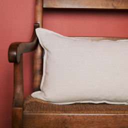 Wallis Linen Cushion Cover Natural 60 x 40cm - thumbnail 3
