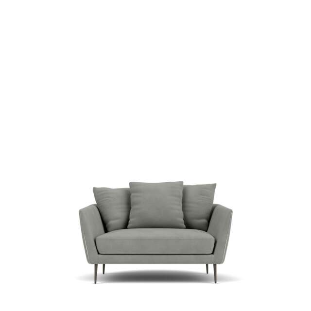 Menton 1.5-Seater Sofa - Giada Textured Chenille: Jade