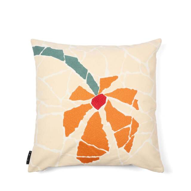 Pieces Broken Stem Diptych Flower Cushion Cover 50 x 50cm - image 1