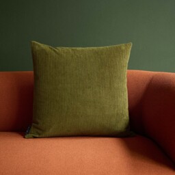 Miller Corduroy Velvet Cushion Cover Olive 50 x 50cm - thumbnail 2