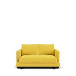 Harper 2-Seater Sofa - Lario Duro Velvet: Ochre