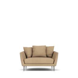 Menton 1.5-Seater Sofa - Kairos Leather: Fawn