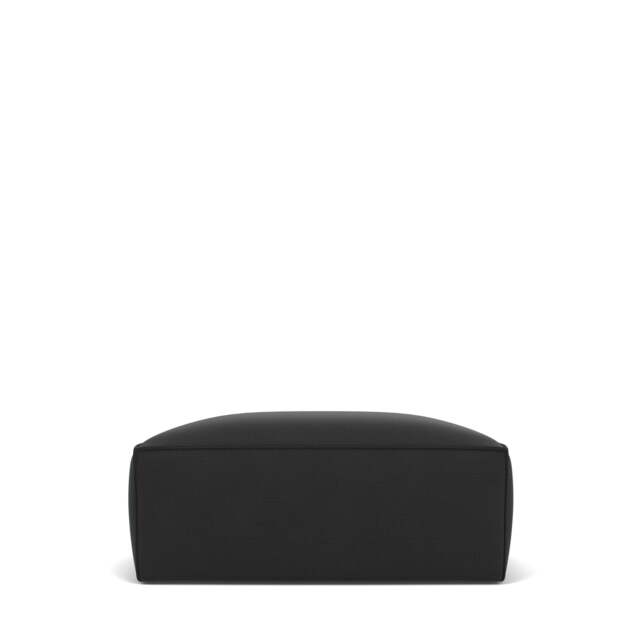 Livello Small Ottoman - Giada Textured Chenille: Charcoal
