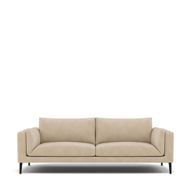 Dove 3-Seater Sofa - Giada Textured Chenille: Almond