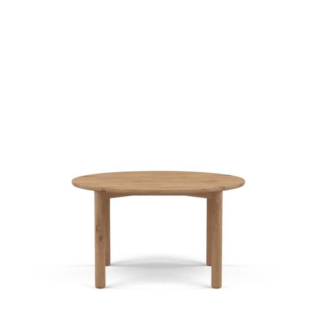 Gather Dining Table Round Oak - Oak: White Oil / 130cm / Filled