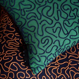 Ripple Cushion Cover Green 30 x 50cm - thumbnail 3