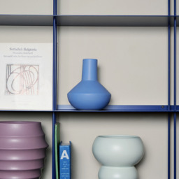 Sphere Bottle Vase Blue - thumbnail 2