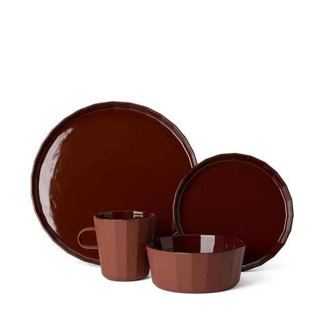 Fade Breakfast Set Cacao (16 Piece/ 4 Place) - image 1