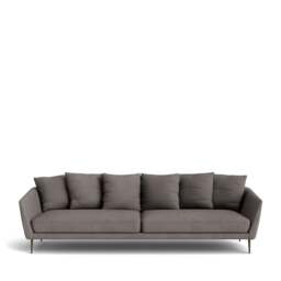 Menton 4-Seater Sofa - Kairos Leather: Lead