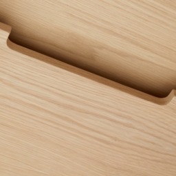 Domus 2 Drawer Desk Oak & Pebble - thumbnail 6
