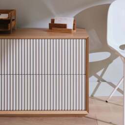 Pillar 2-Drawer Unit Oak & Stone - thumbnail 3
