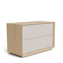 Pillar 2-Drawer Unit Oak & Stone - thumbnail 6