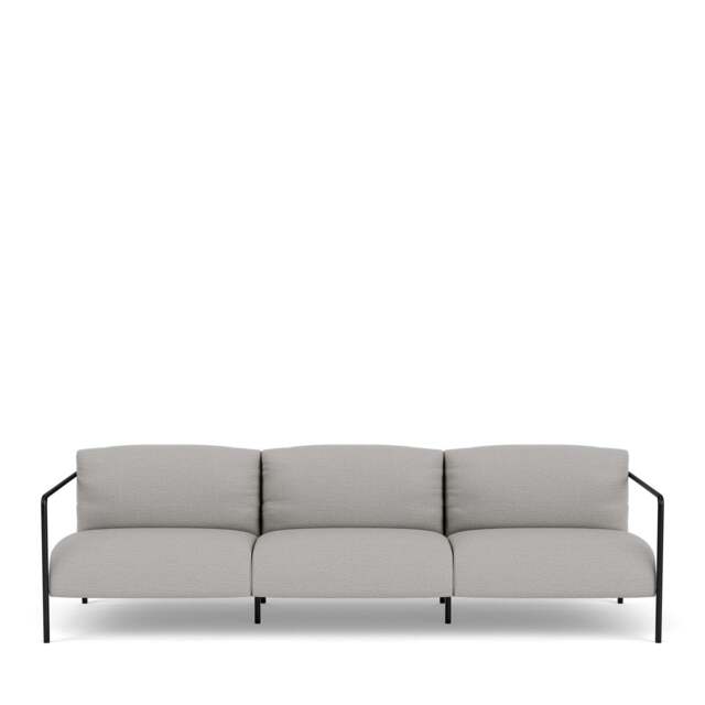 Fold Outdoor 3-Seater Sofa - Dolce: Pewter