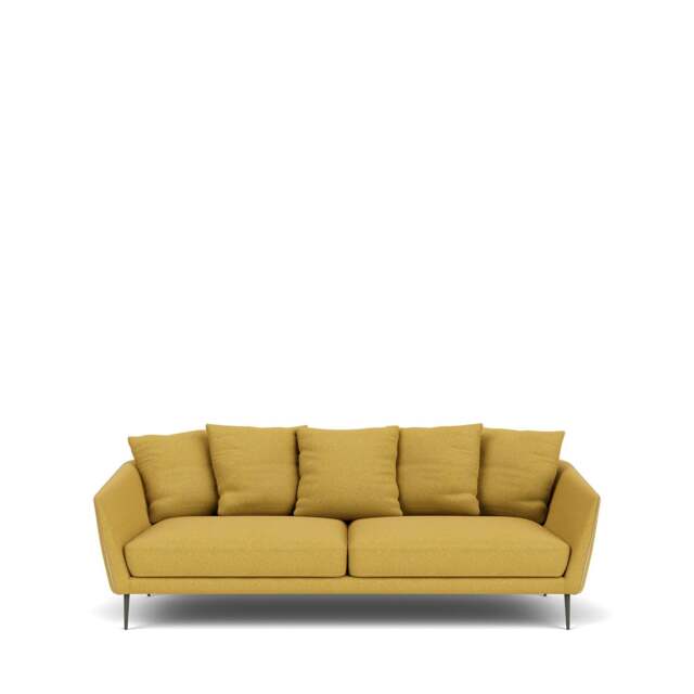 Menton 3-Seater Sofa - Wool: Mustard