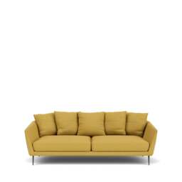 Menton 3-Seater Sofa - Wool: Mustard