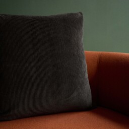 Miller Corduroy Velvet Cushion Cover Bark 59 x 59cm - thumbnail 3