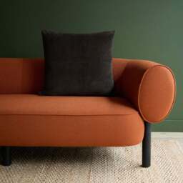 Miller Corduroy Velvet Cushion Cover Bark 59 x 59cm - thumbnail 2