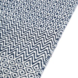 Mini Diamond Kilim Runner Ink 70 x 250cm - thumbnail 3