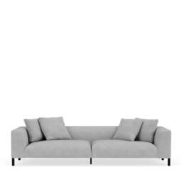 Sloan 5-Seater Sofa - Giada Textured Chenille: Silver