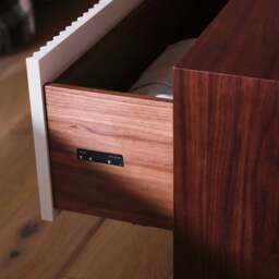 Pillar 2-Drawer Unit Walnut & Stone - thumbnail 5