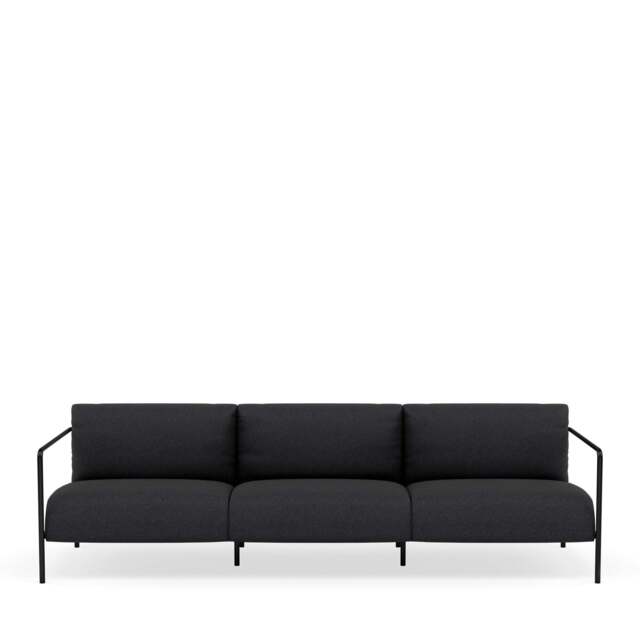 Fold Indoor 3-Seater Sofa - Wool: Shadow