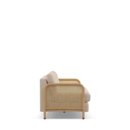 Tamilla 2-Seater Sofa Oak & Oatmeal - thumbnail 5