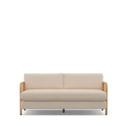 Tamilla 2-Seater Sofa Oak & Oatmeal - thumbnail 1
