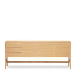 Domus Sideboard 3 Door Oak - thumbnail 1
