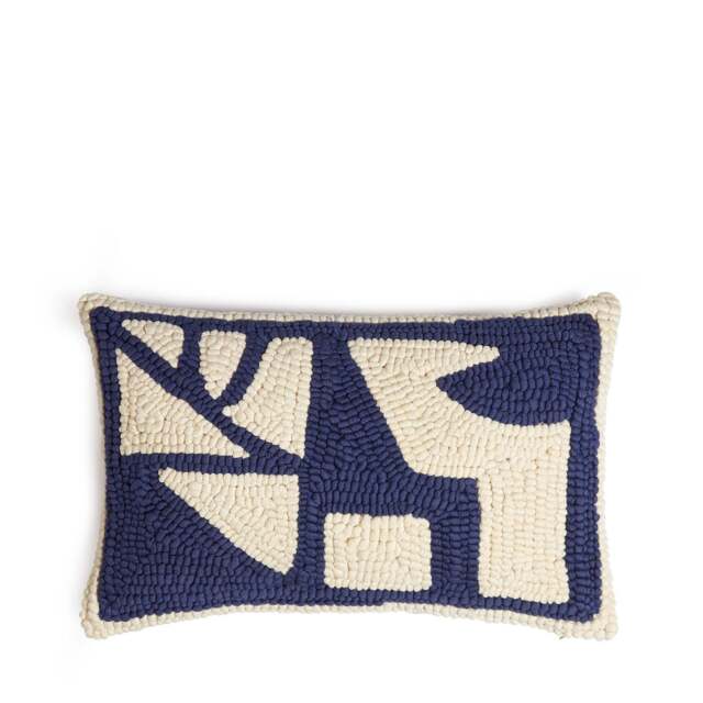 Ira Blue Cotton Cushion Cover 30 x 50cm