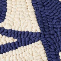 Ira Blue Cotton Cushion Cover 30 x 50cm - thumbnail 4