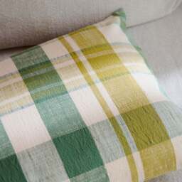 Marabar Cushion Cover Green & Chartreuse 40 x 60cm - thumbnail 4