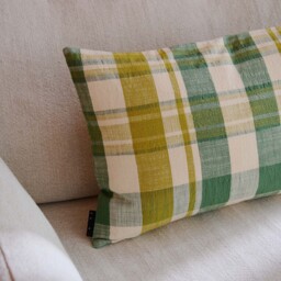Marabar Cushion Cover Green & Chartreuse 40 x 60cm - thumbnail 3