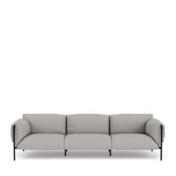 Fold Outdoor 3-Seater Sofa With Arms - Dolce: Pewter
