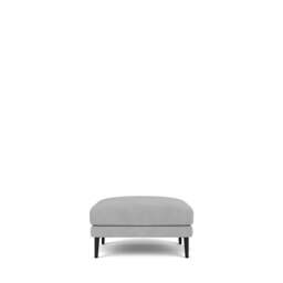 Dove Footstool - Giada Textured Chenille: Silver