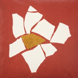 Pieces Mosaic Flower Cushion Cover Red 50 x 50cm - thumbnail 5