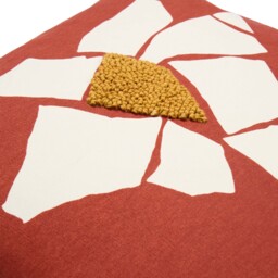 Pieces Mosaic Flower Cushion Cover Red 50 x 50cm - thumbnail 4